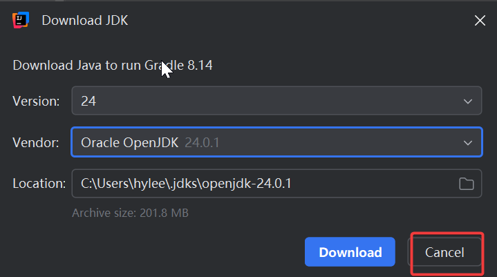 取消默认 JDK 配置 取消默认 JDK 配置